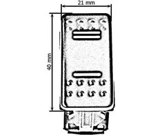 Turboworks_F 7PIN perjungiklis Baltas