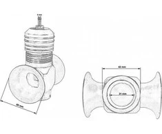 TurboWorks_F BLOW OFF turbo Darbai RF Dual Mėlyna