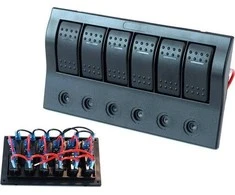 Turboworks_F 12 / 24V IP68 (ON) -OFFx1, ON-OFFx5, 3B 5A, 2B 10A, 1B 15A jungikliai