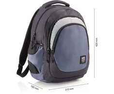 Turistinė kuprinė MIQUELRIUS Miquelrius Rucksack Triple Berlin Recyklingowy 30l 3 przegródkach mėlyna