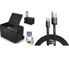 Turistinis šaldytuvas Peme Expedition 30 Dark Sky + kabelis usb