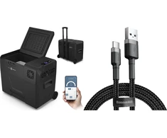 Turistinis šaldytuvas Peme Expedition 40 Dark Sky + kabelis usb