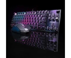Klaviatūra žaidimams Turtle Beach Vulcan TKL AIMO TITAN Mechaninė Switches (Linear) su laidu mechaninė su pašvietimu juoda