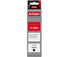 Activejet AC-G46BK rašalo kasetė, skirta Canon spausdintuvams, Canon GI-46BK pakaitalas; Supreme; 170 ml; juoda
