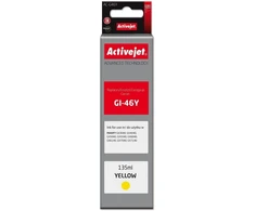 Activejet AC-G46Y rašalo kasetė, skirta Canon spausdintuvams, Canon GI-46Y pakaitalas; Supreme; 135 ml; geltona