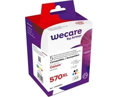Tusz Armor WECARE ARMOR cartridge pro CANON Pixma MG5751Sada (PGI-570XL+CLI-571XL CMYK) Juodas+C+M+Y+K, 1x22 ml, 4x11 ml