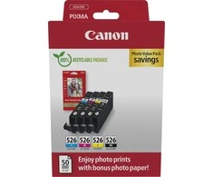 Canon Kasetė rašaliniams spausdintuvams Rašalo kasetės CLI-526 CMYK