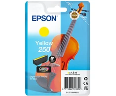 Tusz Epson 250 - 4.8 ml - Geltonas - original - opakowanie blistrowe - kartridż su tuszem - do P/N: C11CL95402
