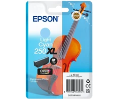 Tusz Epson 250XL - 10 ml - XL - hell Cyan - original - opakowanie blistrowe - kartridż su tuszem - dla P/N: C11CL95402