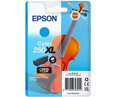 Tusz Epson 250XL - 8.9 ml - XL - Cyan - original - opakowanie blistrowe - kartridż su tuszem - fur P/N: C11CL95402
