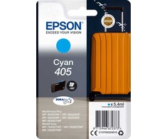 Tusz Epson 405 – 5,4 ml – žydra – originali – lizdinė pakuotė su RF / akustiniu aliarmu – rašalo kasetė – skirta „WorkForce WF-7310, 7830, 7835, 7840“, „WorkForce Pro WF-3820, 3825, 4820, 4825, 4830“