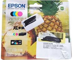 Tusz Epson 604/604XL Multipack - 4er-Pack - XL (Juodas) + Standard-Kapazitat - Juodas, Geltona, Cyan, Magenta - original - Blister mit RF- / akustischem Alarmsignal - Tintenpatrone - fur Expression Home XP-2200, 2205, 3200, 3205, 4200, 4205, WorkForce WF-2