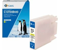 Su G&amp;G suderinamas rašalas / rašalas su C13T04B440, NP-E-T04BXLY-A, geltona