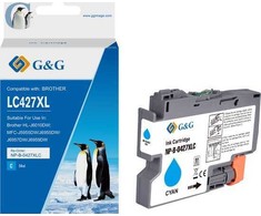 Su G&amp;G suderinamas rašalas / rašalas su LC-427XLC, NP-B-0427XLC, žalsvai mėlyna