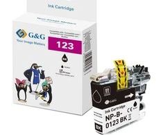 G&amp;G kompatybilny ink / tusz su LC-123BK, NP-B-0123XLBK, juodas, 600s