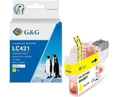 Tusz G&amp;G Kompatybilny su Brother LC421Y (200 stron) Geltonas (20562)