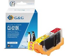 G&amp;G kompatybilny ink / tusz su CLI521BK, NP-C-0521BK, 2933B001, juodas, 8.4ml