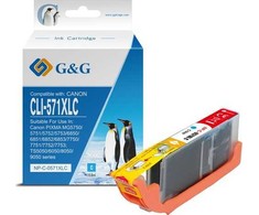 G&amp;G kompatybilny ink / tusz su CLI521Y, NP-C-0521Y, 2936B001, yellow, 8.4ml
