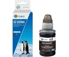 G&amp;G kompatybilny ink / tusz su GI-590 Bk, NPR-CGI590BK-140ml, juodas, 6000s
