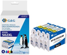 G + G Tusz G&amp;G Tusz 4 sztuki do Epson 502XL kompatybilny