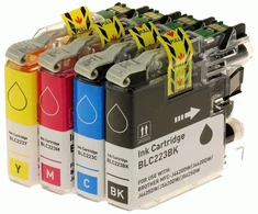 Tusz G&amp;G Tusz do drukarki komplektas 4 vnt dla Brother LC-223VALP