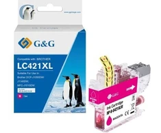 Tusz G&amp;G Tusz kompatybilny su Brother LC421XLM (500 stron) Magenta
