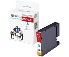 Tusz G&amp;G wkład do drukarki kompatybilny su Canon PGI-2500XLC