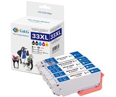 Tusz G&amp;G XL-kartridże 5 vnt do Epson 33XL/ T3357