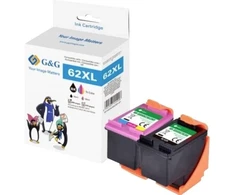 Tusz G&amp;G XL-Patrone Multipack kompatybilny mit HP 62XL BK + COL