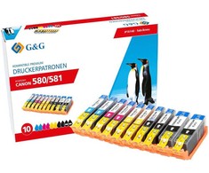 Tusz G&amp;G XXL-kartridże komplektas 10 dla Canon PGI-580/ CLI-581