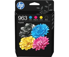 Spausdintuvas Hewlett Packard (HP) Originalios HP 963 CMYK rašalo kasetės 4 pakuotės