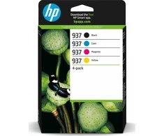 Rašalas HP 4 kasečių rinkinys Rašalas HP 937 CMYK (6C400NE)