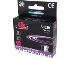 UPrint kompatybilny ink / tusz su LC-123M, B-123M, magenta, 600s, 10ml