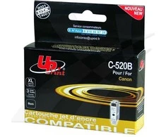 UPrint kompatybilny ink / tusz su PGI520BK, C-520B, juodas, 20ml, su chipem