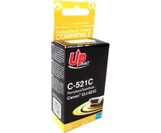 Su UPrint suderinamas rašalas / rašalas su CLI521C, C-521C, žalsvai mėlyna, 450s, 10 ml, su lustu