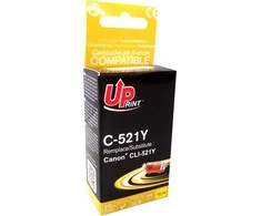 Su UPrint suderinamas rašalas / rašalas su CLI521Y, C-521Y, geltonas, 510s, 10 ml, su lustu