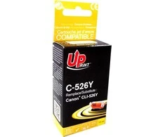 Su UPrint suderinamas rašalas / rašalas su CLI526Y, C-526Y, geltonas, 10 ml, su lustu