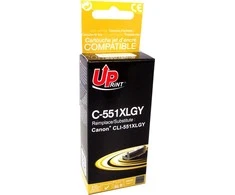 Su UPrint suderinamas rašalas / su rašalas CLI551GY XL, C-551XLGY, pilkas, 275s, 11ml, didelės talpos