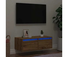 TV staliukas Televizoriaus spintelė su LED, artisano, 75x35,5x25 cm