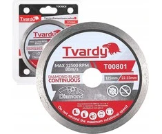 „Tvardy“ deimantinis diskas, pilnas 125 x 7,5 x 22,23 mm (100)