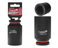 „Tvardy“ ilga smūginė galvutė 3/4 colio šešiakampė 36 mm CR-MO (1/20)