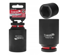 „Tvardy“ ilga smūginė galvutė 3/4 colio šešiakampė 38 mm CR-MO (20)