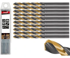 Grąžtas Wiertło Tvardy Wiertło juoda-auksinė do metalu HSS 6.00mm (10/100/1000)