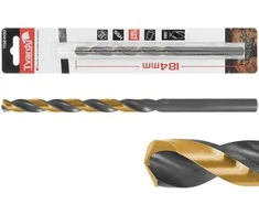 Tvardy Juodo ir aukso spalvos metalinis grąžtas prailgintas HSS M2 10.0 mm (1/50/200)