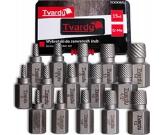 Tvardy Lūžusių varžtų ištraukikliai, 15 vnt. Cr-Mo (20)