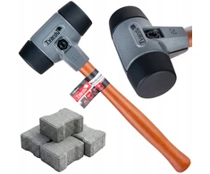 Tvardy Mūrininko plaktukas su minkštu muštuku 60mm (6/24)