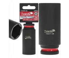 Tvardy Nasadka smūginis długa 1/2" 6-kąt 26mm CR-MO (6/36)