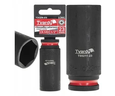 Tvardy Nasadka smūginis długa 1/2" 6-kąt 23mm CR-MO (6/36)