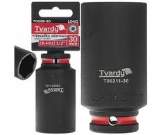 Tvardy Nasadka smūginis długa 1/2" 6-kąt 30mm CR-MO (6/36)