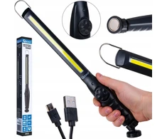 Tvardy Reguliuojama LED COB dirbtuvių lempa su magnetu 10W 1800mAh 450lm IP44